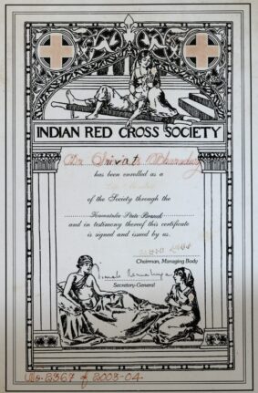Indian Red Cross Society Certication